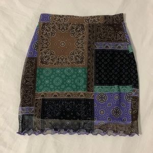 Mesh Mini Skirt